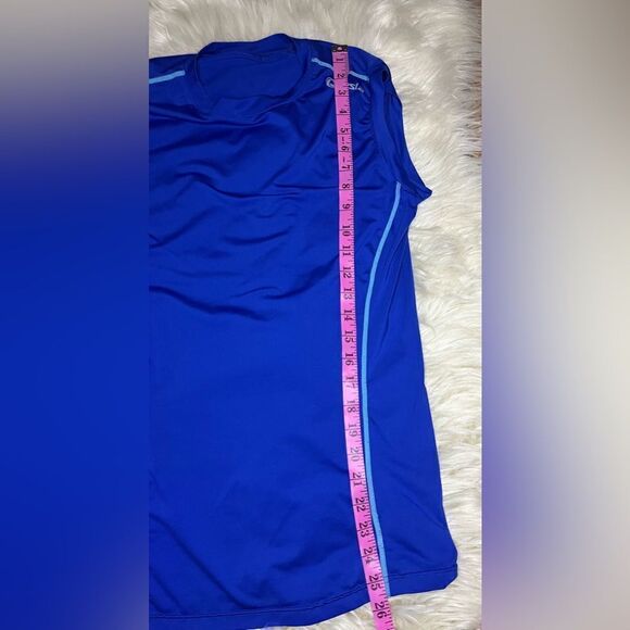 Tesla royal blue sleeveless top sz Large - Picture 5 of 6